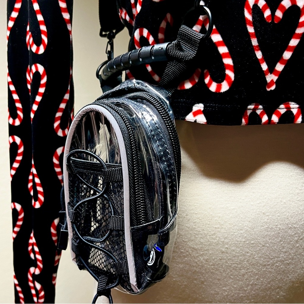 Clear Plastic Transparent Mini Backpack Small Pur… - image 1